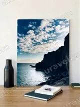 Coastal Cliff Ocean Canvas Wall Art for Living Room Bedroom Home Decor – view 4