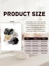 Black Beige Gray Floral Canvas Wall Art for Home Decor – view 7