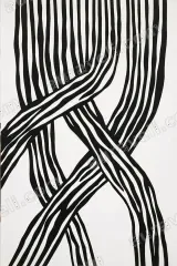 Abstract Line Weave Canvas Wall Art for Living Room framed modern home decor