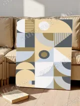 Abstract Geometric Canvas Wall Art for Living Room Home Decor – view 4