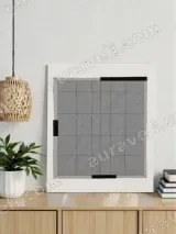 Abstract Geometric Grid Canvas Wall Art for Living Room Home Decor – view 3