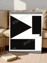 Abstract Geometric Black White Canvas Wall Art for Living Room Home Decor – view 4