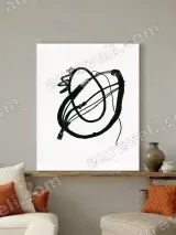 Abstract Tangled Cables Canvas Wall Art for Living Room Home Decor – view 3