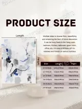 Abstract Blue & Gray Ink Canvas Wall Art for Living Room Home Decor – view 7