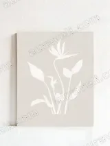 Minimalist Hummingbird & Bird of Paradise Canvas Wall Art for Home Decor