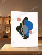 Abstract Geometric Canvas Wall Art for Living Room Bedroom Home Decor – view 3
