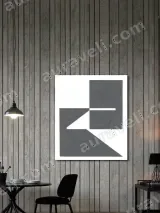 Abstract Geometric Canvas Wall Art for Living Room Home Decor – view 3