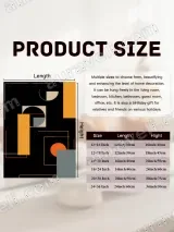 Abstract Geometric Canvas Wall Art for Living Room Bedroom Home Decor – view 7