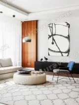 Abstract Black & White Line Art Canvas Wall Art for Home Decor – view 5