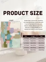 Abstract Pastel Color Block Canvas Wall Art for Living Room Home Decor – view 7