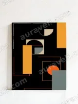Abstract Geometric Canvas Wall Art for Living Room Bedroom Home Decor