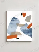 Abstract Geometric Canvas Wall Art for Living Room Home Decor – view 2