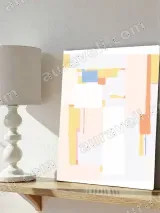 Abstract Color Block Canvas Wall Art for Living Room & Bedroom Home Decor – view 4
