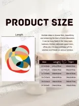 Abstract Colorful Geometric Wall Art for Living Room Bedroom Home Decor – view 7