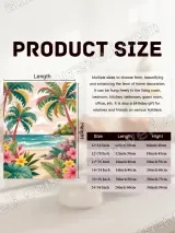 Tropical Beach Palm Tree Floral Canvas Wall Art for Home Decor – view 7