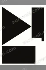 Abstract Geometric Black White Canvas Wall Art for Living framed modern home decor