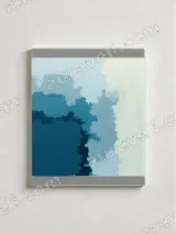 Abstract Blue Gradient Canvas Wall Art for Living Room & Bedroom Home Decor – view 2