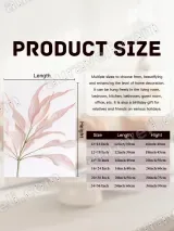 Pink Botanical Leaf Canvas Wall Art for Living Room Bedroom Home Decor – view 7