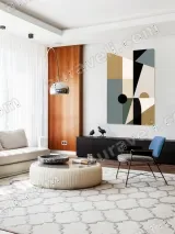 Abstract Geometric Canvas Wall Art for Living Room & Bedroom Home Decor – view 4